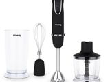 a blender with a whisk in it and a glass with a whisk in it