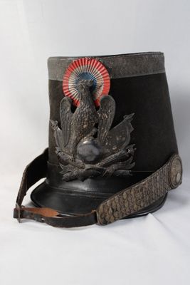 Shako modèle 1848 d'officier de la Garde nationale, fut en c…