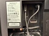 a close up of a phone with a cord attached to it