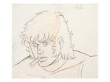 an image of a drawing of a man with a cigarette in his mouth