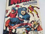 a book with a picture of the avengers and captain america on it