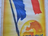 poster of a french flag with the words engagez vous on it