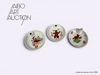 Bonne nuit les petits Un lot de trois assiettes à bouillir d…