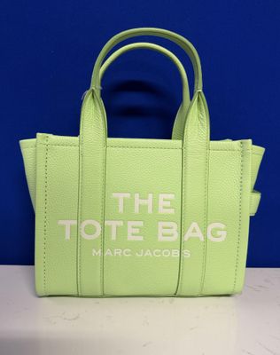 marc jacobs the tote bag neon green