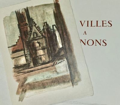 une photo d'un livre sur lequel figure l'image d'un bâtiment