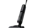 a close up of a cordless vacuum cleaner on a white background