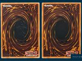 two black and orange playing cards with a circular design
