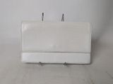 vintage white lizard skin clutch purse with metal handles