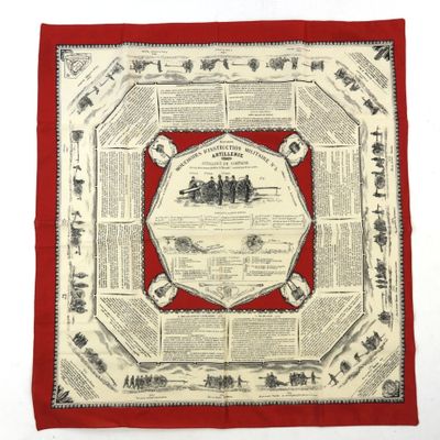 Reproduction d'un mouchoir d'instruction militaire n°5, arti…