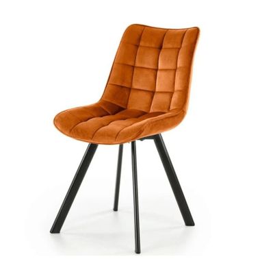 159 / Lot de 4 Chaises Contemporaine en Velours cuivre…