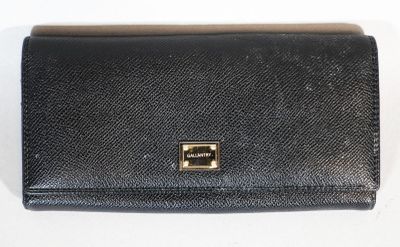 GALLANTRY Portefeuille en cuir noir