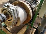 a close up of a machine that is on the ground