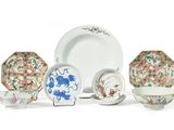 an image of a group of porcelain dishes and bowls