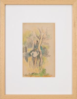 an image of a drawing of a man riding a horse