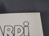 a drawing of the word rrdi on a piece of paper