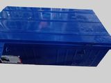 an image of a blue plastic box on a white background