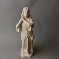 Sujet en plâtre figurant Jeanned'Arc