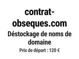 a black and white photo of a sign that says contrat obseques com