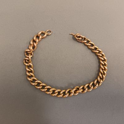 Chaine en or jaune 18K, Accidentée Pds : 3,5 g - Photo 1