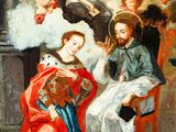 an image of a painting of a group of people in a room