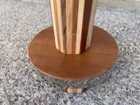 Roger BOUSCAYROL (1929) Tabouret en merisier et plaques de m… (photo 5)