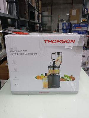 a box of a blender sitting on a table in a store