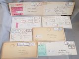 many different types of envelopes that are on the table
