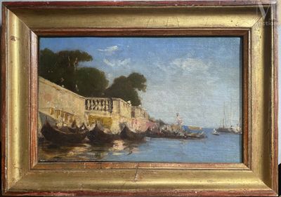 une image d'une peinture de bateaux sur l'eau