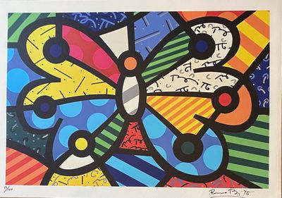 Romero Britto (Né en 1963) Butterfly II, 2013