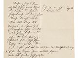 lettre manuscrite écrite à l'encre noire sur une feuille de papier
