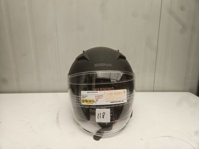 an image of a motorcycle helmet sitting on a table