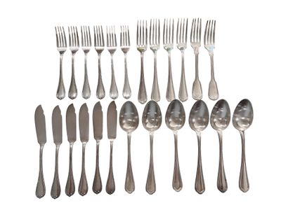 a set of silverware with spoons and forks on a white background