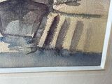 a picture of a painting on the wall of a living room