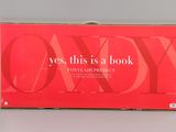 a red box with the words, yes this is a book on it