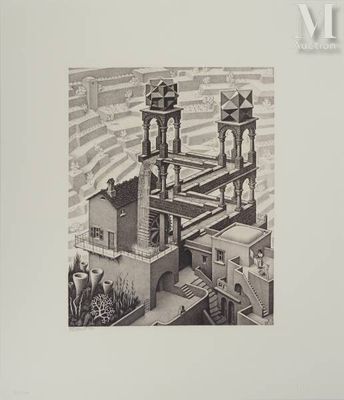 a black and white drawing of a building with a clock tower