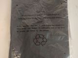a plastic bag that has a piece of paper on it