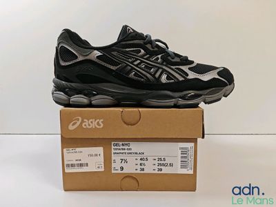 asics gel - kayano running shoes in a box on a white surface