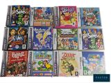 un grand nombre de jeux vidéo sur la table