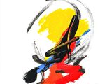 an image of a painting of a person on a surfboard