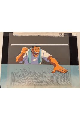 an image of a painting of a man sitting at a table