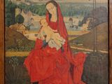 an image of a painting of a woman holding a baby