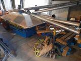 a large metal pipe in the middle of a room