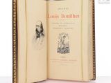 an open book with a drawing of a man on it