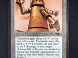 a picture of a card with a picture of a robot on it