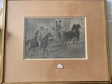 a picture of a picture of a horse and carriage race