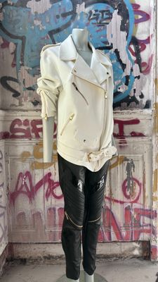 Ensemble T.S A. VAUTHIER 2 pièces perfecto neoprène écru et …