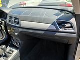 a dashboard of a car with a yellow sticker on it