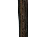 an old baseball bat with a wooden handle on a white background