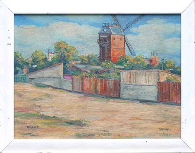 Elisée MACLET (1881-1962). Le moulin de la Galette à Montmar…
