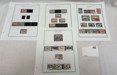 several different types of stamps are displayed on a sheet of paper